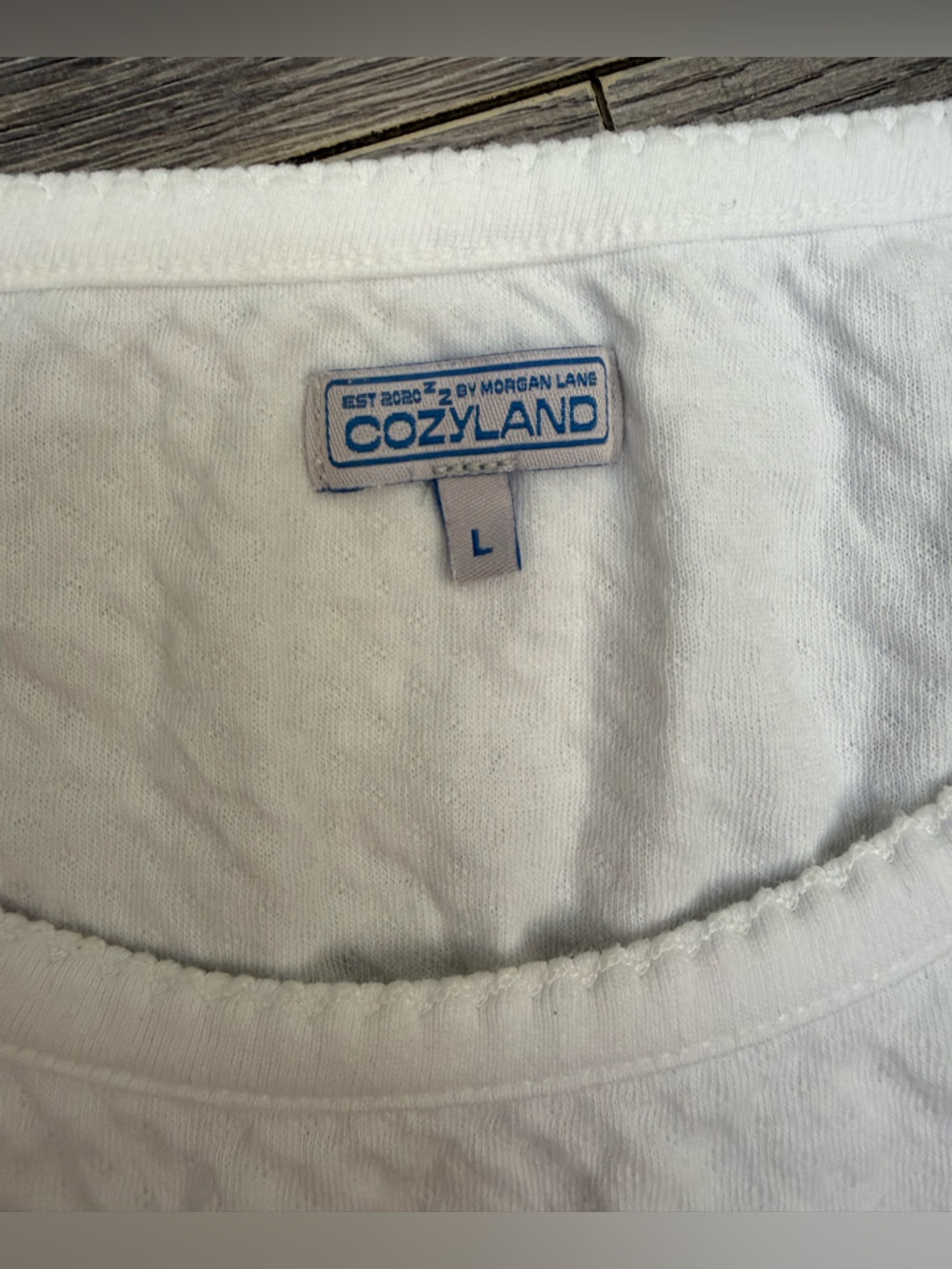 🤍NEW Cozyland Jean Tee Size Large - Picture 6 of 6